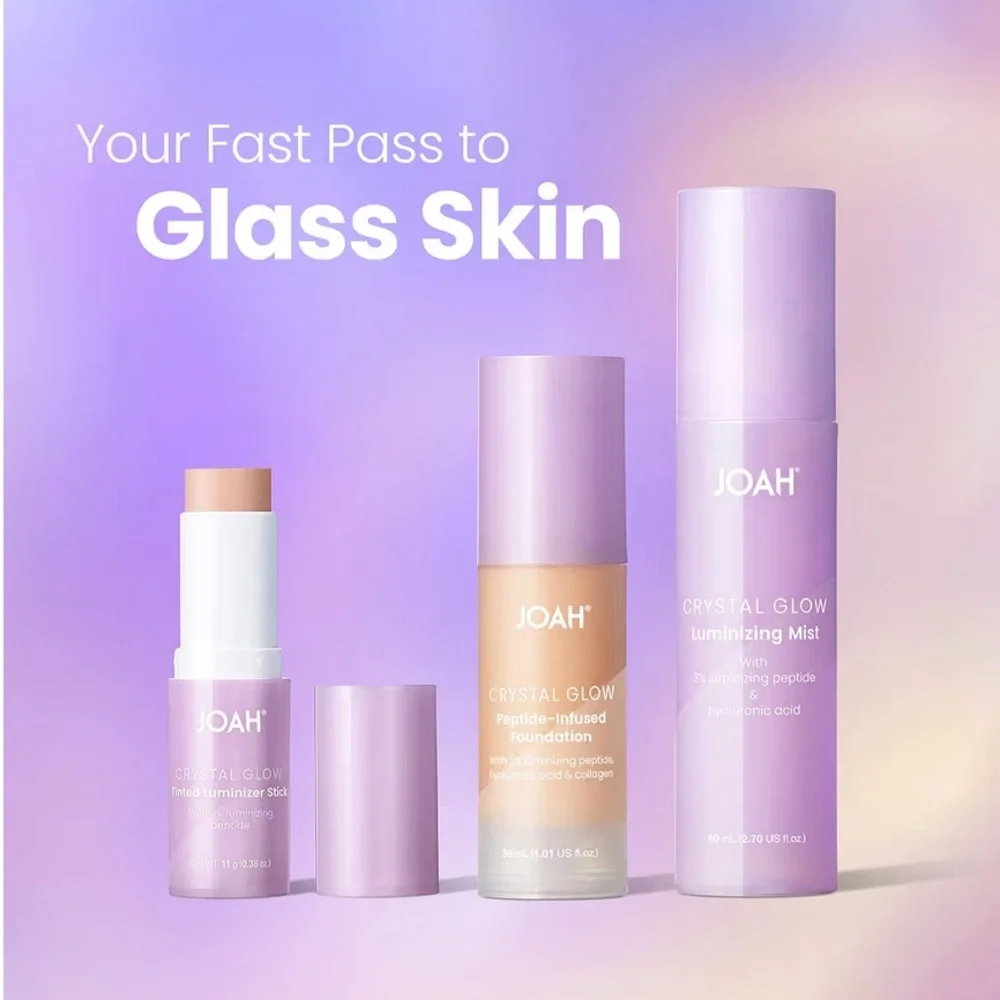 JOAH Crystal Glow Peptide-Infused Foundation Tan Neutral With Undertones TN080